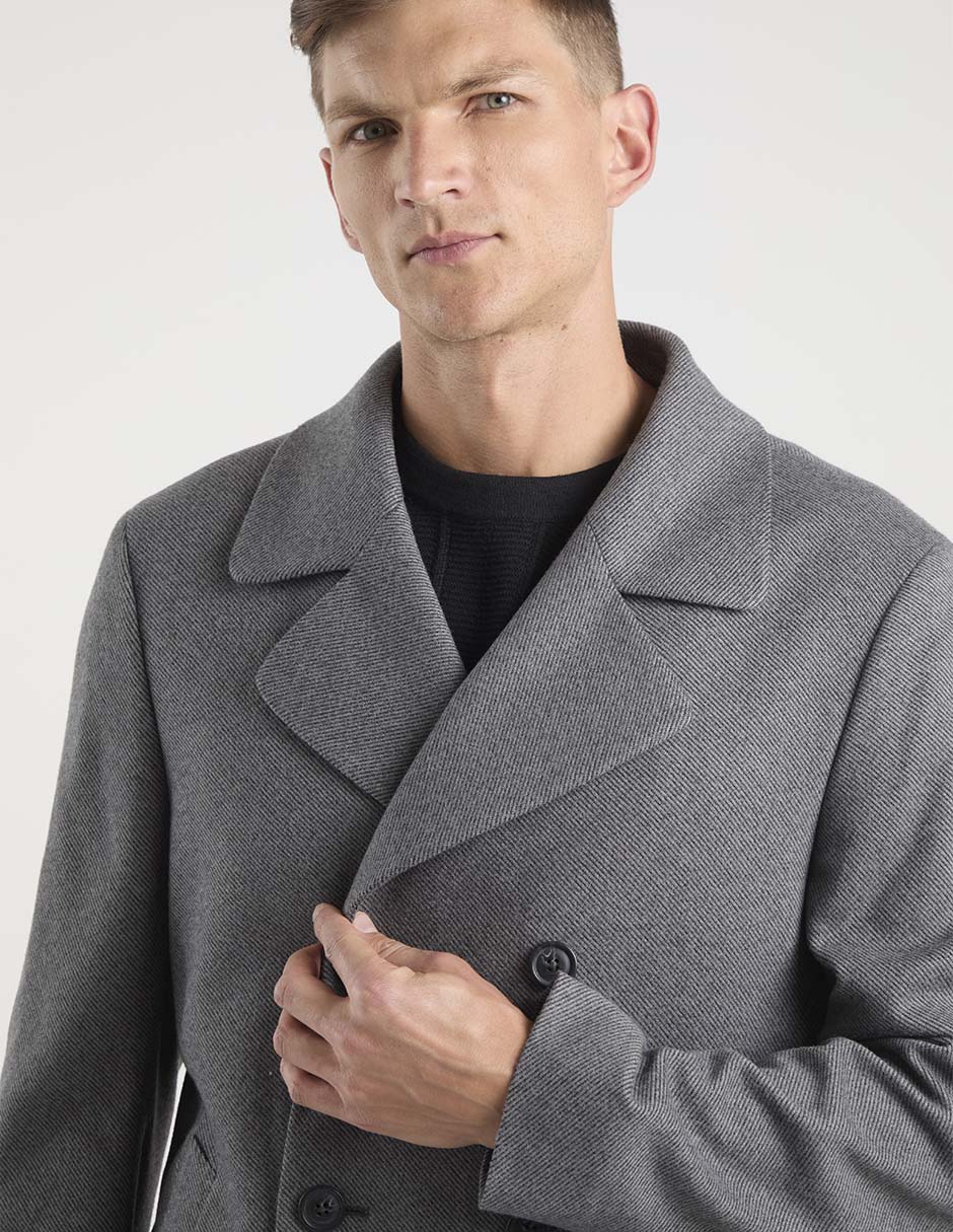 Abrigo con bolsillos para hombre 4