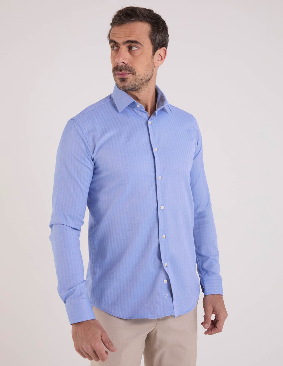 Camisa formal manga larga para hombre