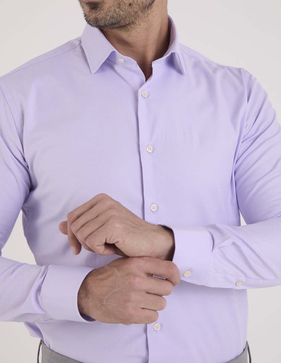 Camisa formal manga larga para hombre 2