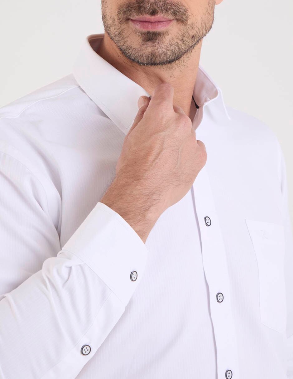 Camisa formal manga larga para hombre 3