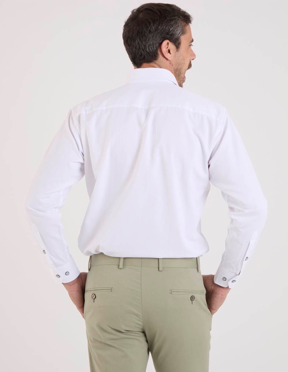 Camisa formal manga larga para hombre 6