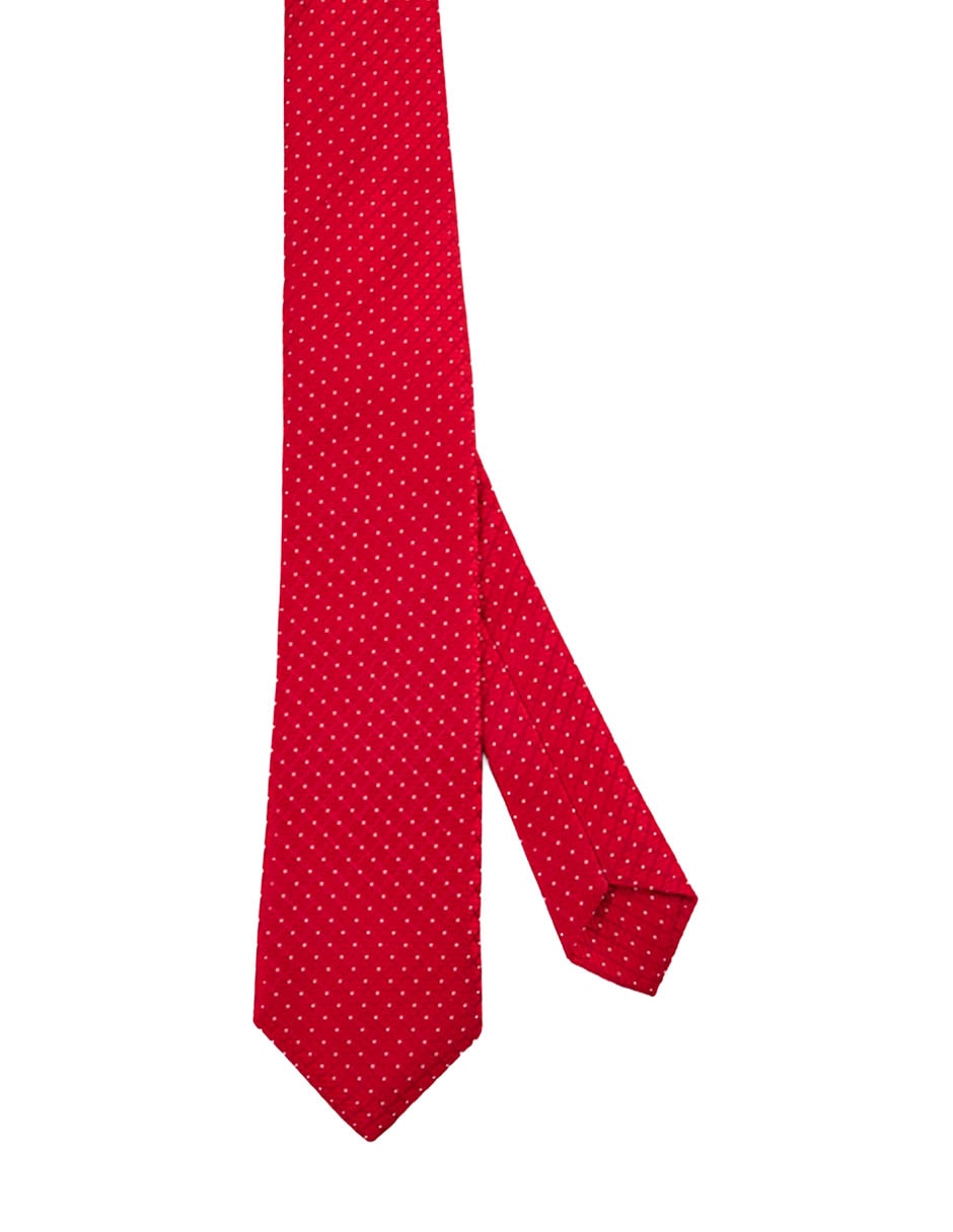 Corbata regular estampado microprint para hombre