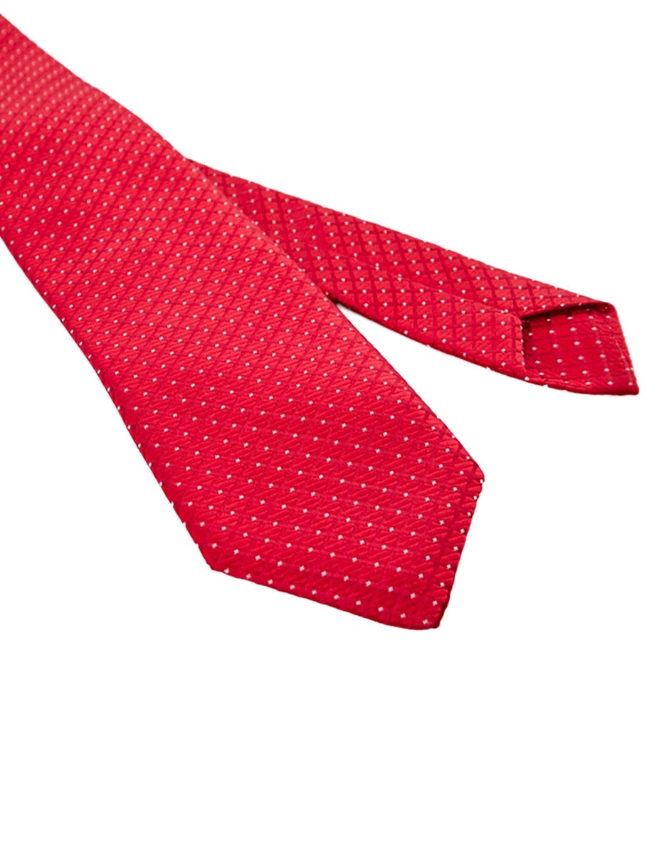 Corbata regular estampado microprint para hombre 2