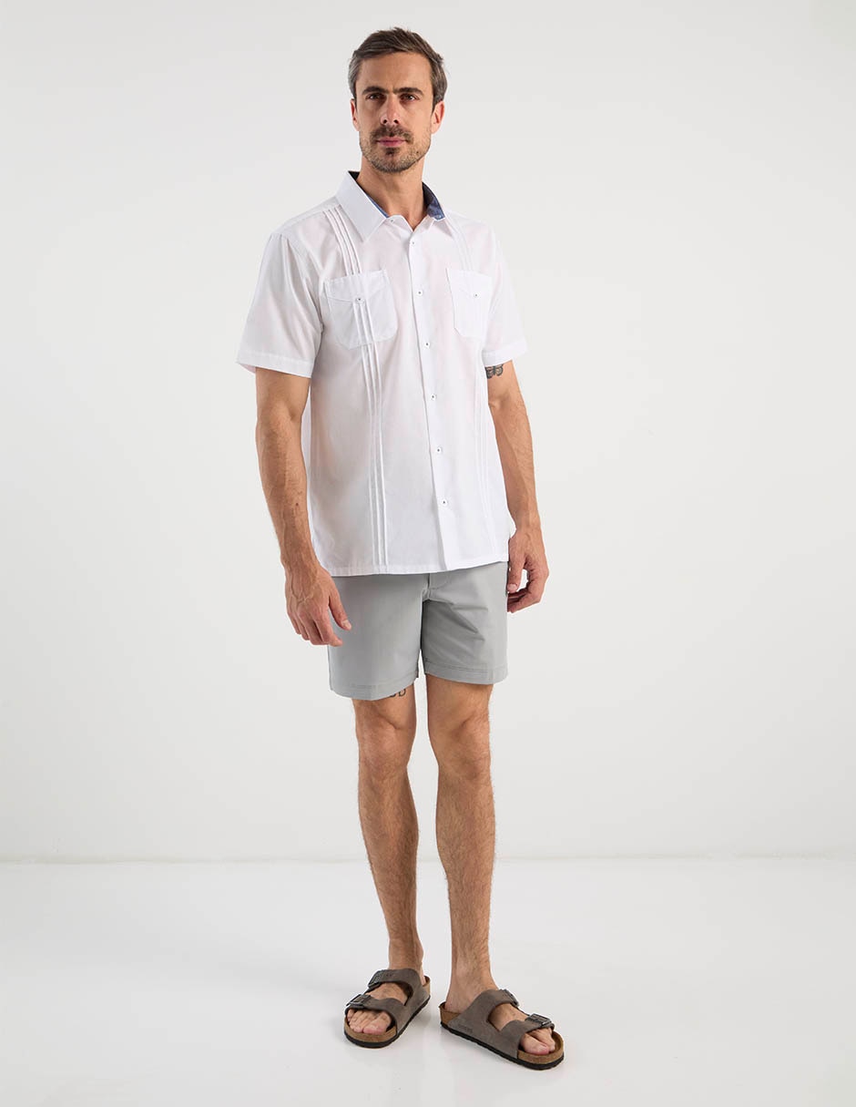 Camisa casual manga corta para hombre