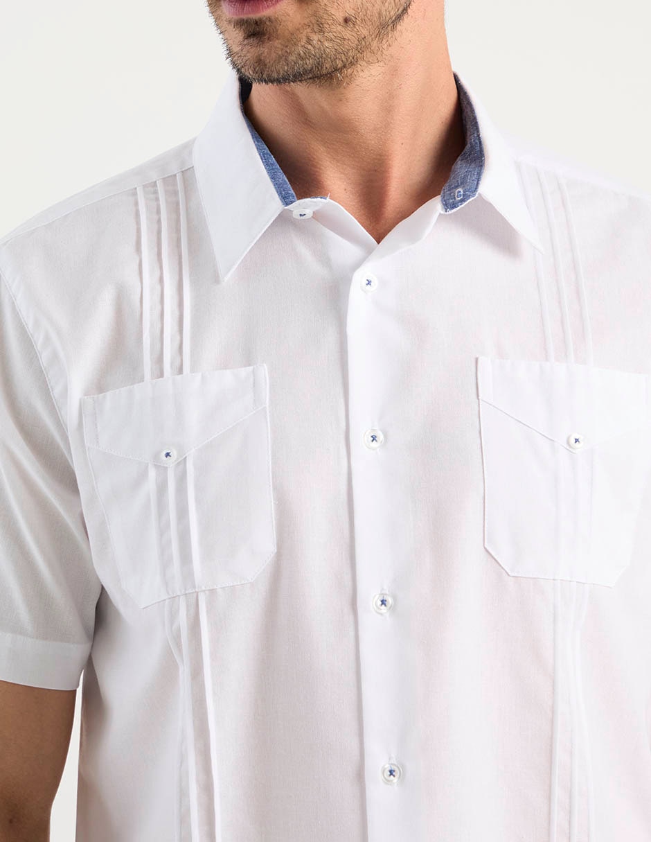 Camisa casual manga corta para hombre