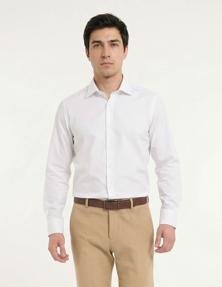 Camisa casual manga larga para hombre