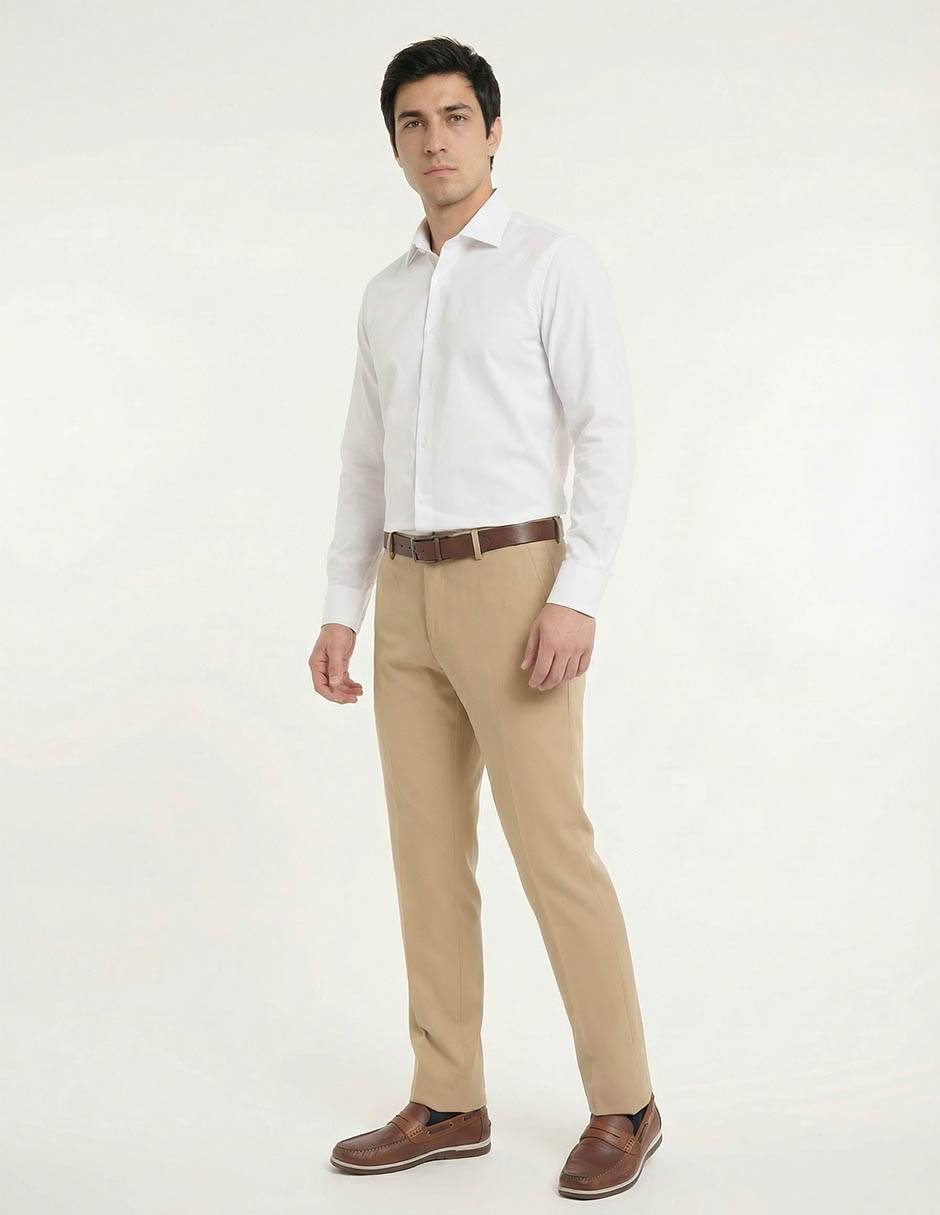 Camisa casual manga larga para hombre