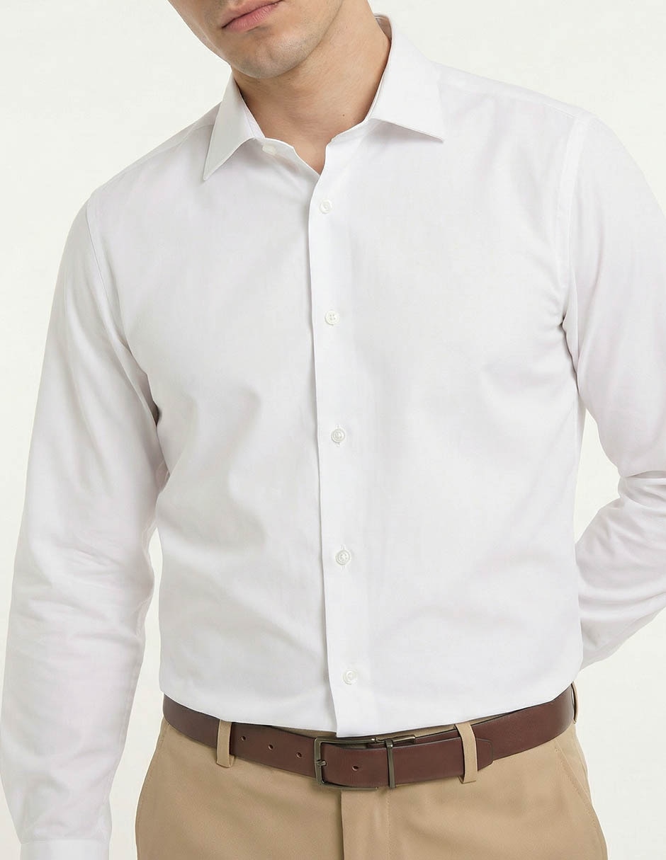 Camisa casual manga larga para hombre