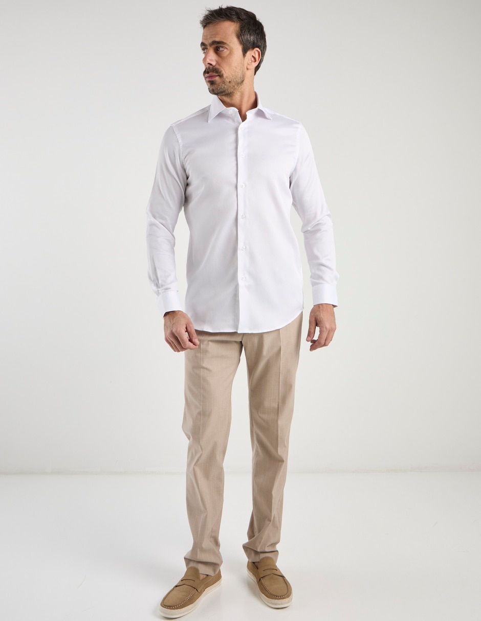 Camisa formal manga larga para hombre 4