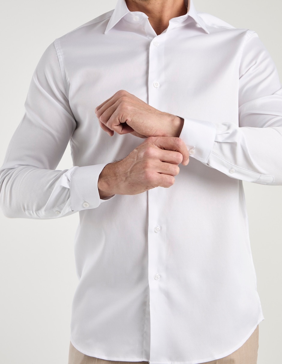 Camisa formal manga larga para hombre 2