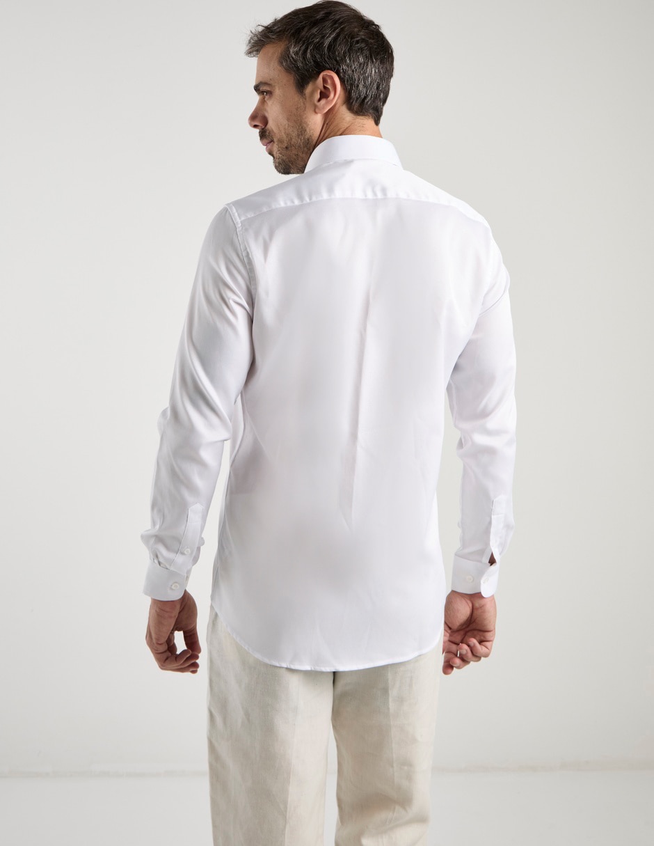 Camisa formal manga larga para hombre 6