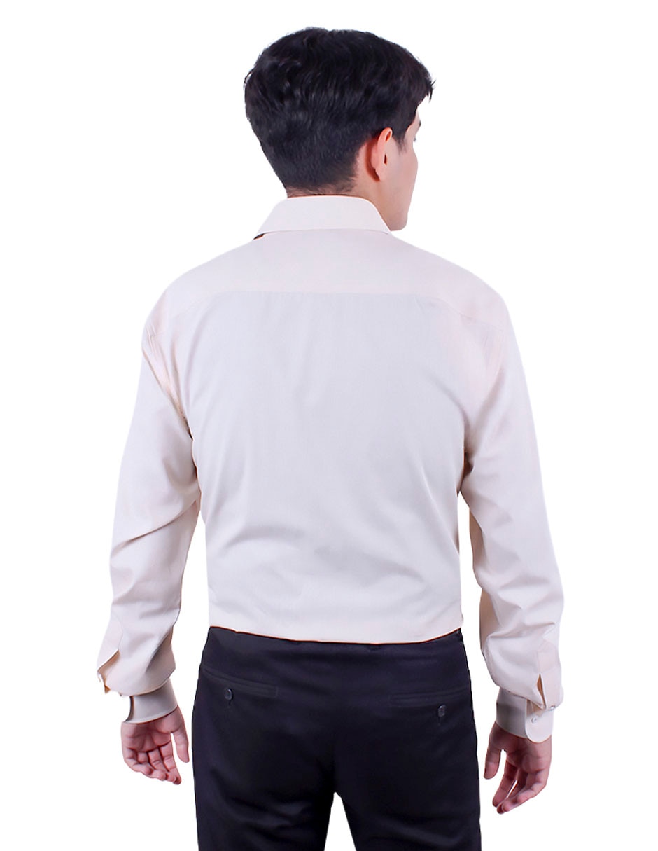 Camisa formal de algodón manga larga para hombre 7
