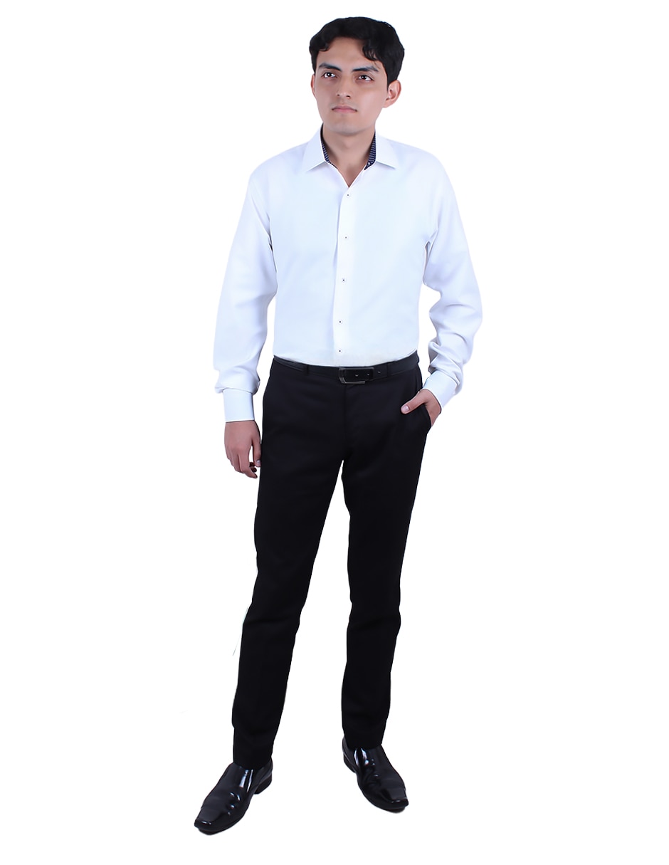 Camisa de vestir Parllieni manga larga para hombre