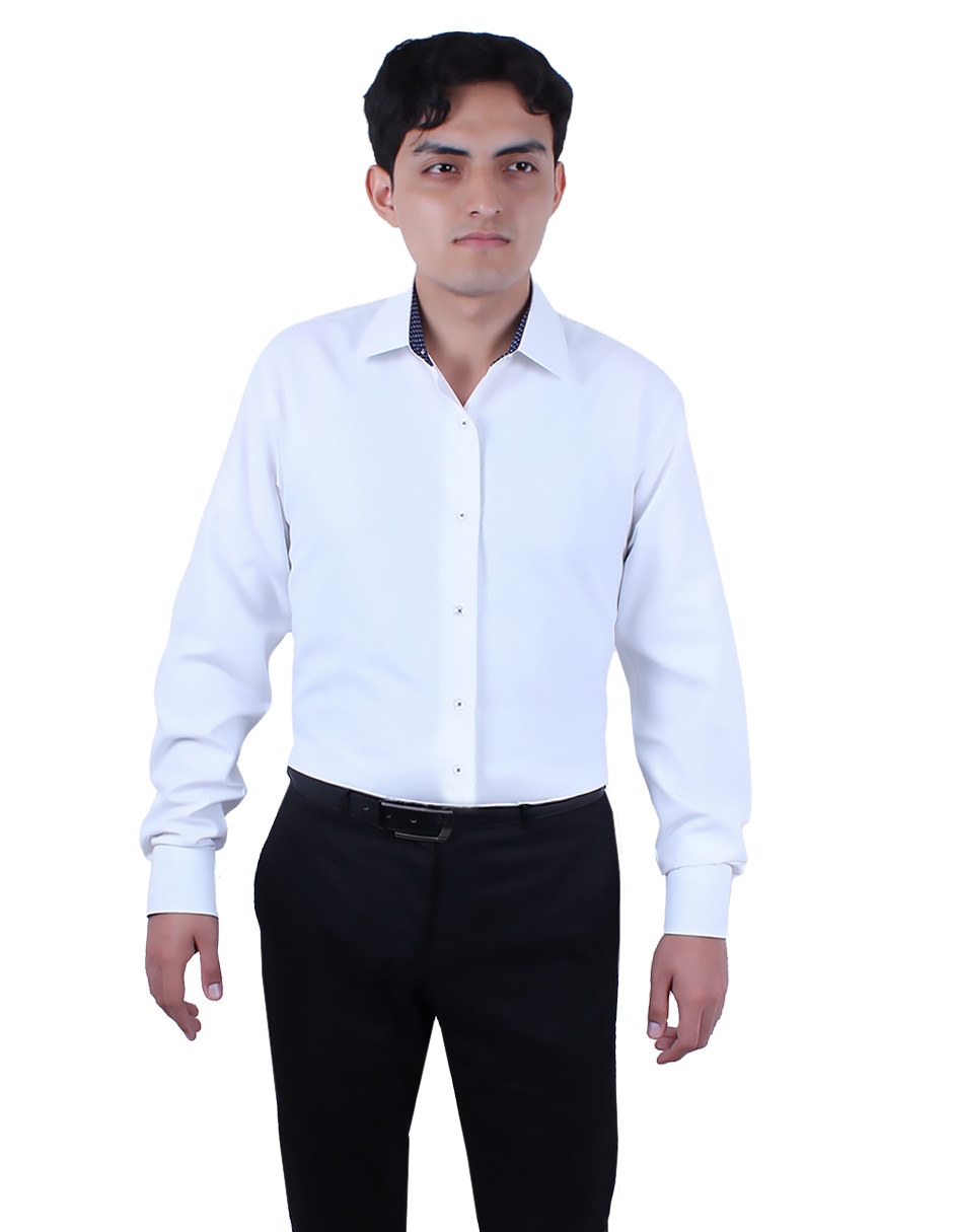Camisa de vestir Parllieni manga larga para hombre