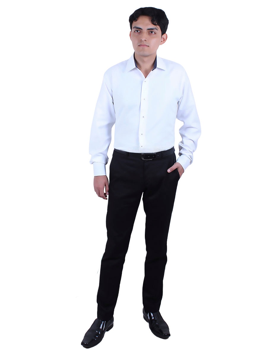Camisa formal manga larga para hombre