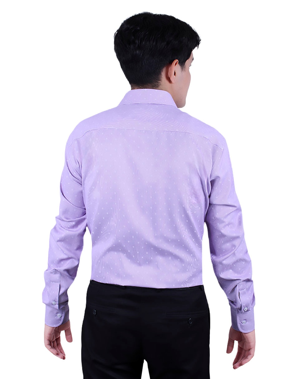 Camisa formal manga larga para hombre 5