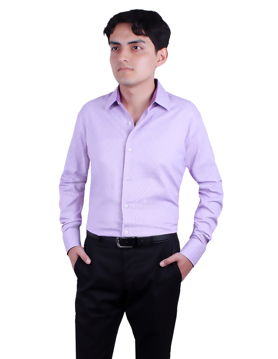Camisa de vestir manga larga para hombre