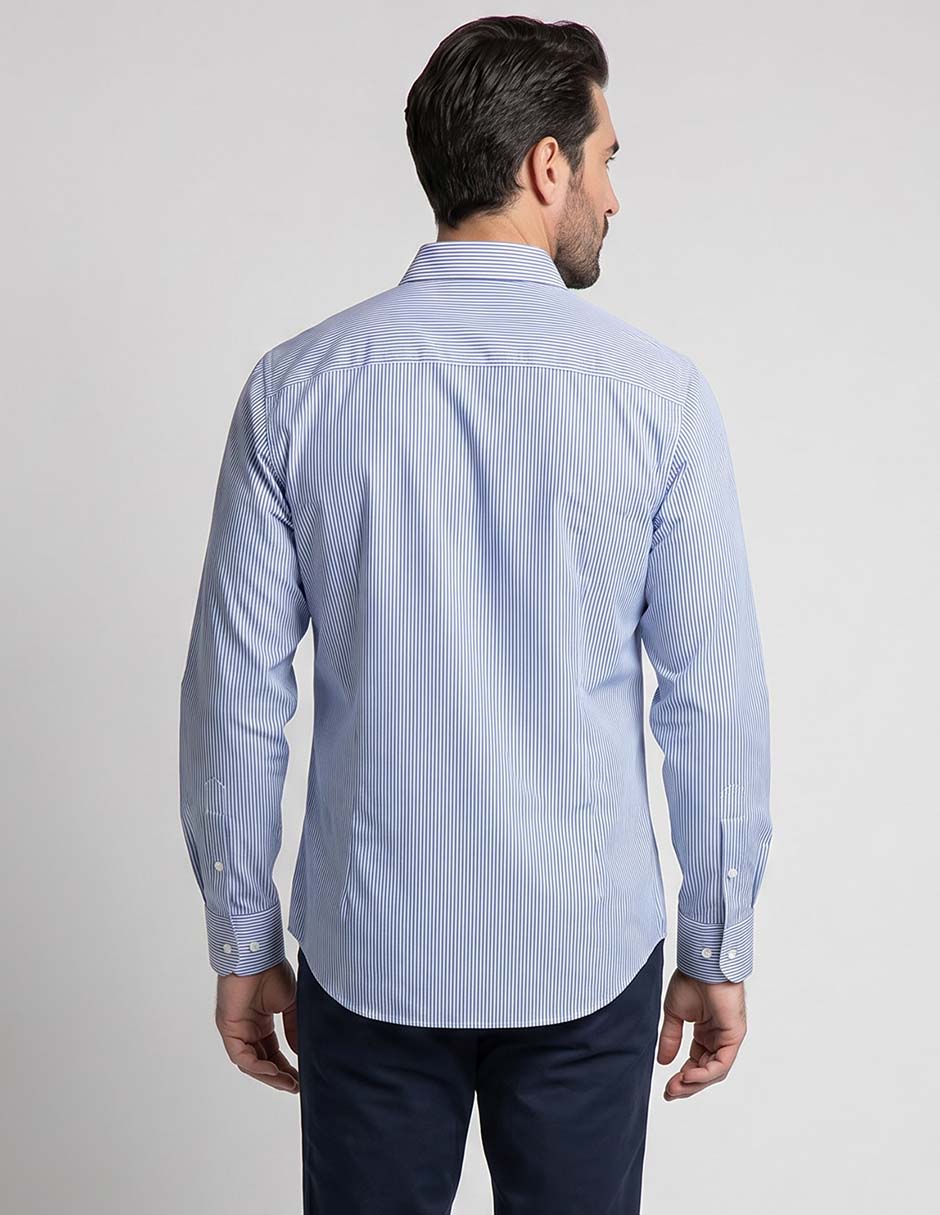 Camisa casual manga larga para hombre 2