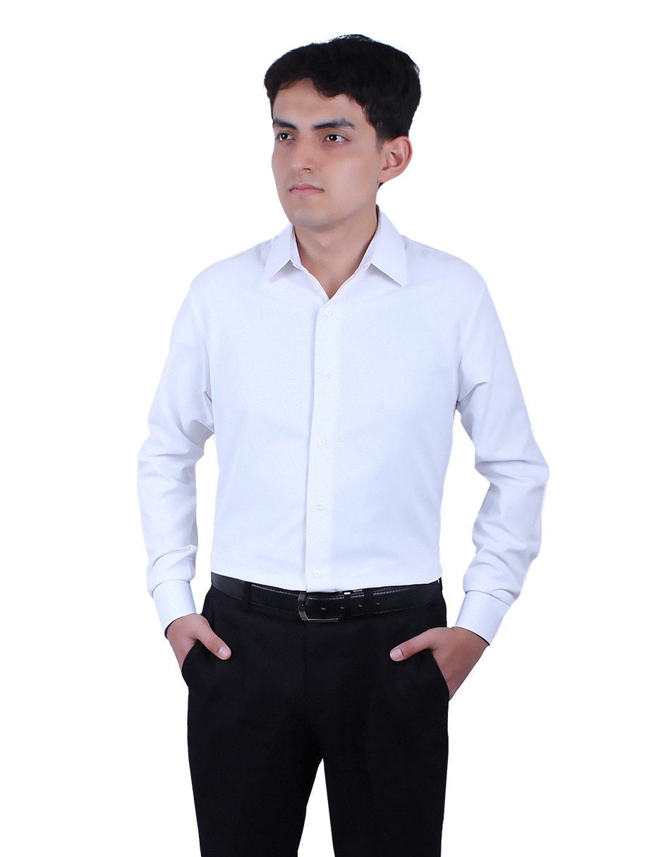 Camisa de vestir manga larga para hombre