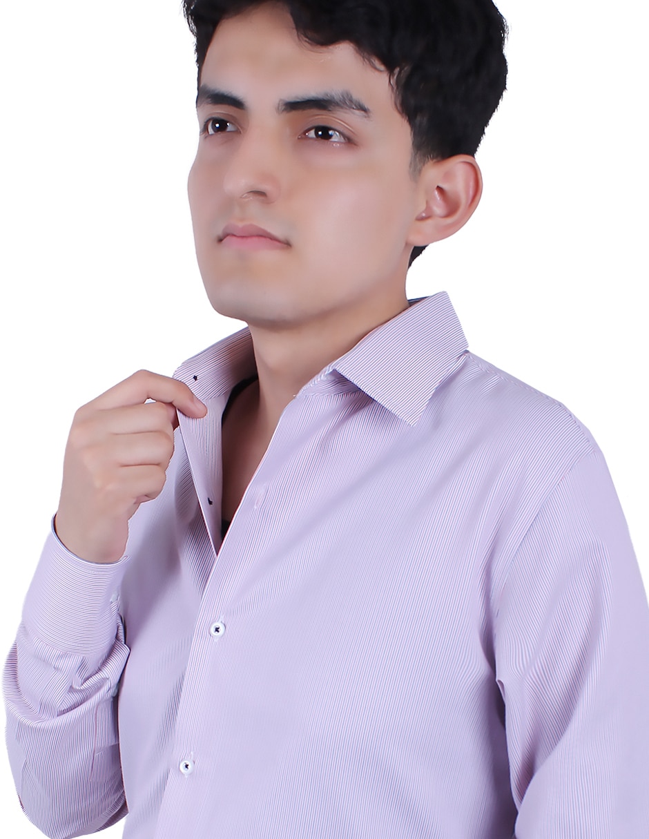 Camisa de vestir Parllieni manga larga para hombre