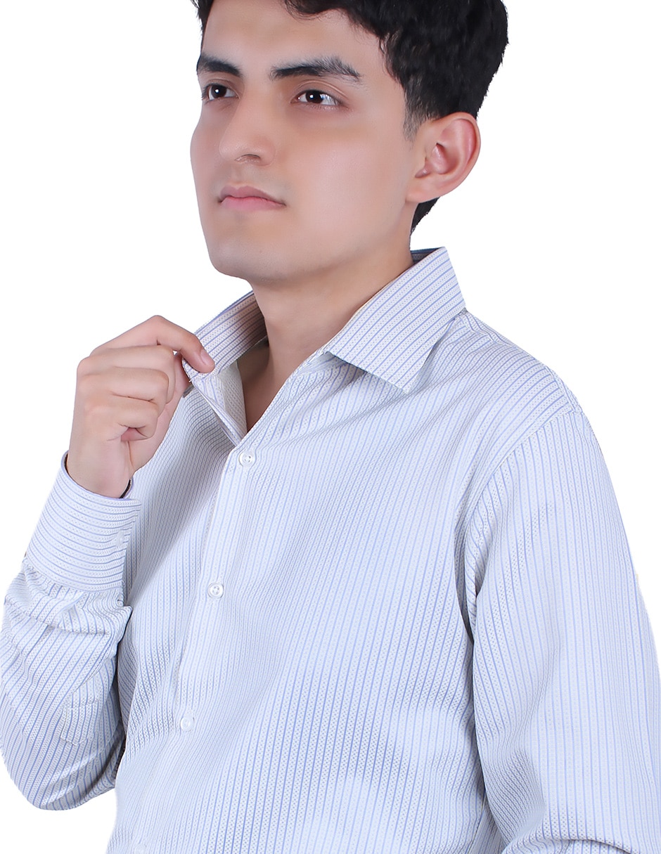 Camisa de vestir Parllieni manga larga para hombre