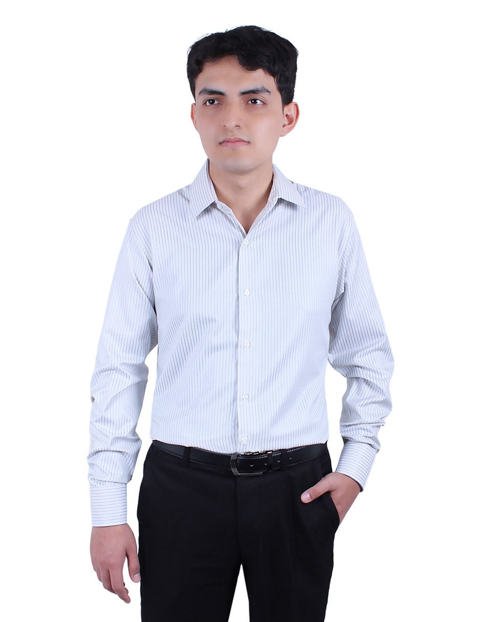 Camisa de vestir manga larga para hombre