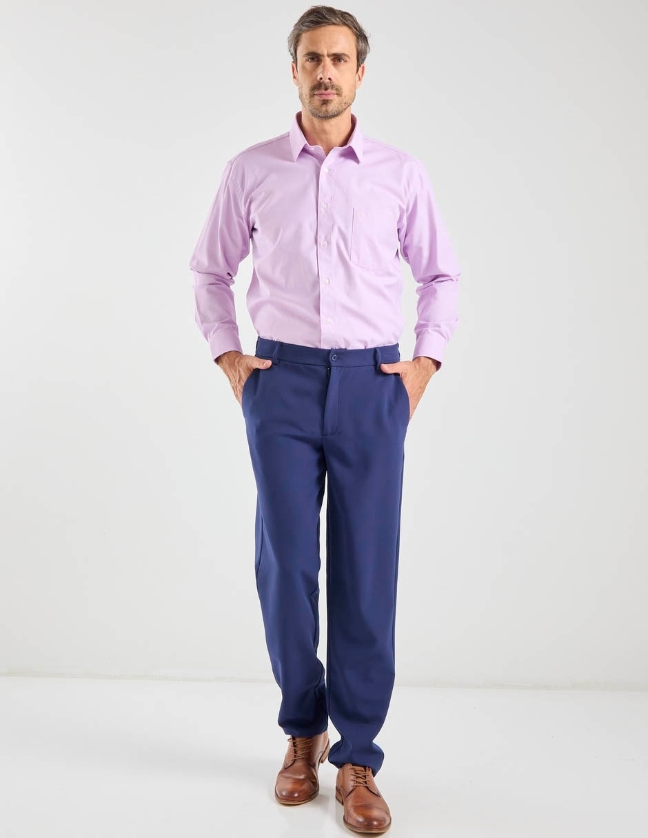 Camisa formal Pierre Cardin manga larga para hombre