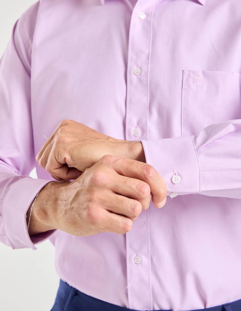 Camisa formal Pierre Cardin manga larga para hombre