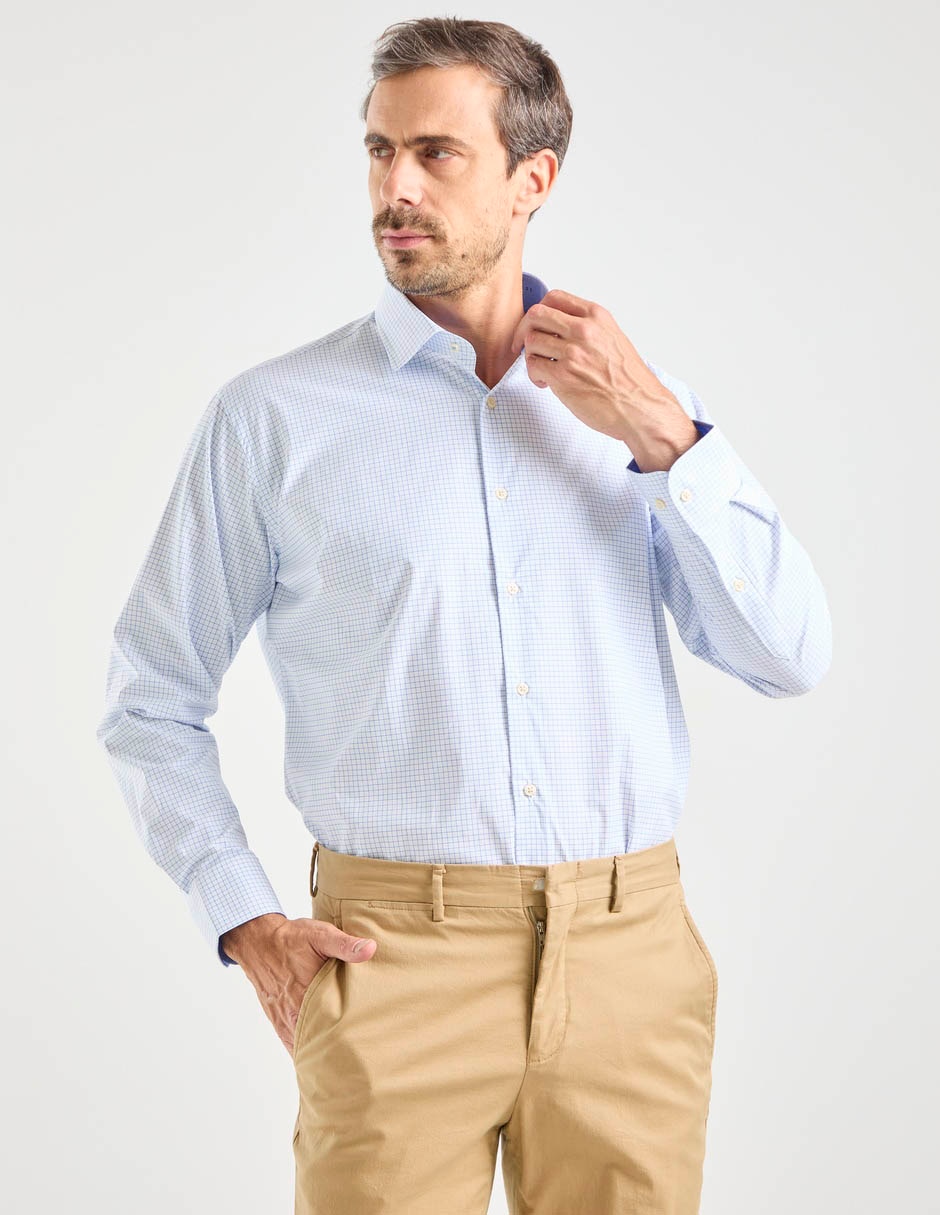 Camisa formal pierre cardin manga larga para hombre