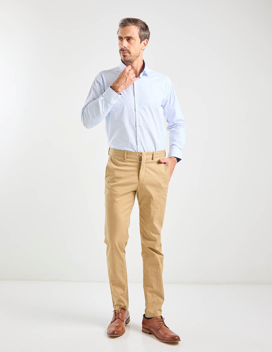 Camisa formal pierre cardin manga larga para hombre