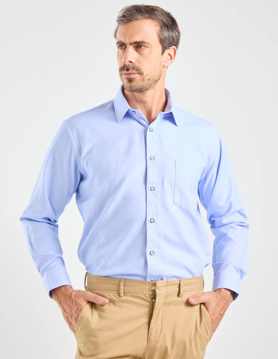 Camisa formal manga larga para hombre Camisa formal manga larga para hombre