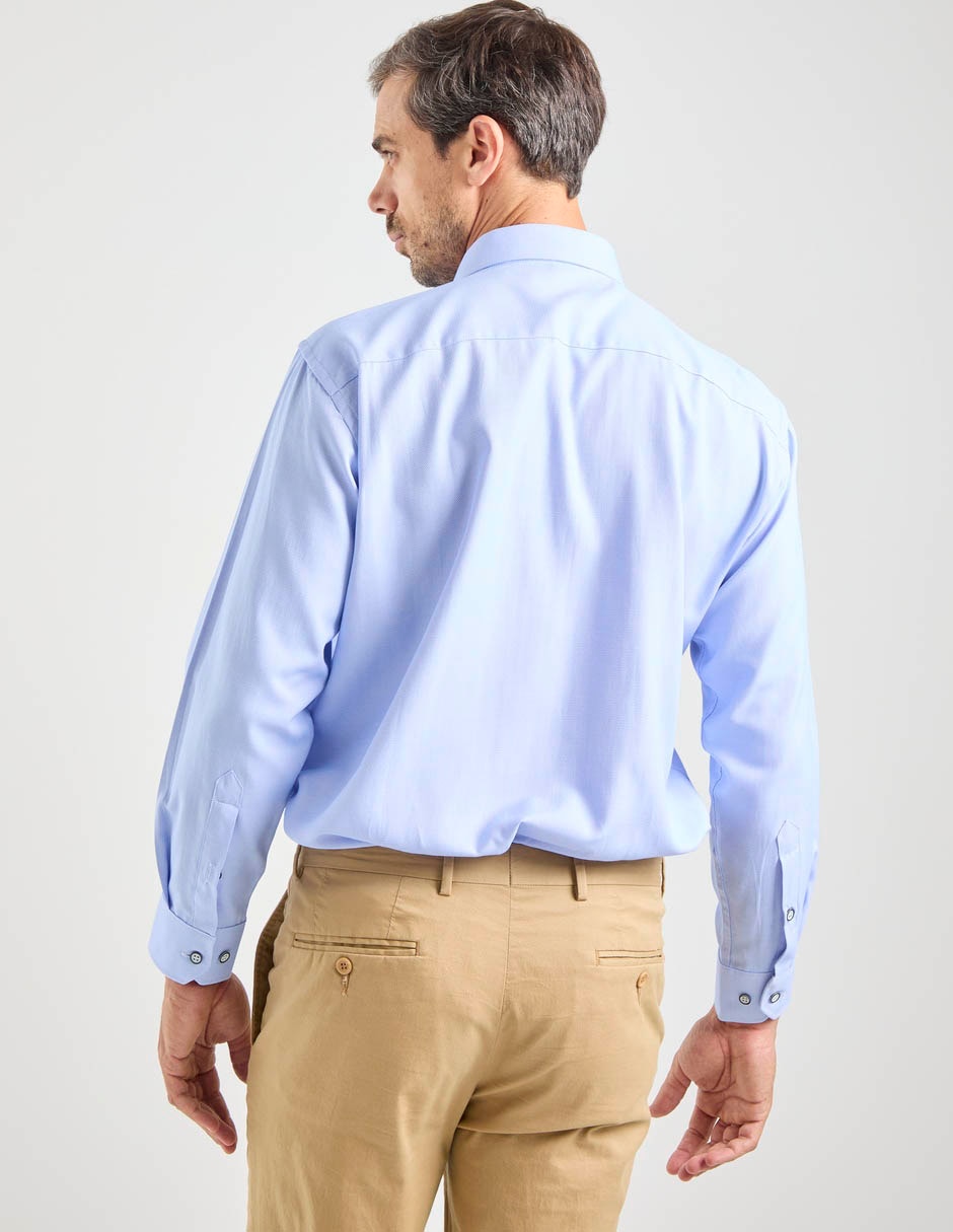 Camisa formal manga larga para hombre 2