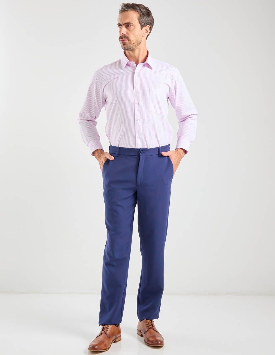 Camisa casual Pierre Cardin de algodón manga larga para hombre