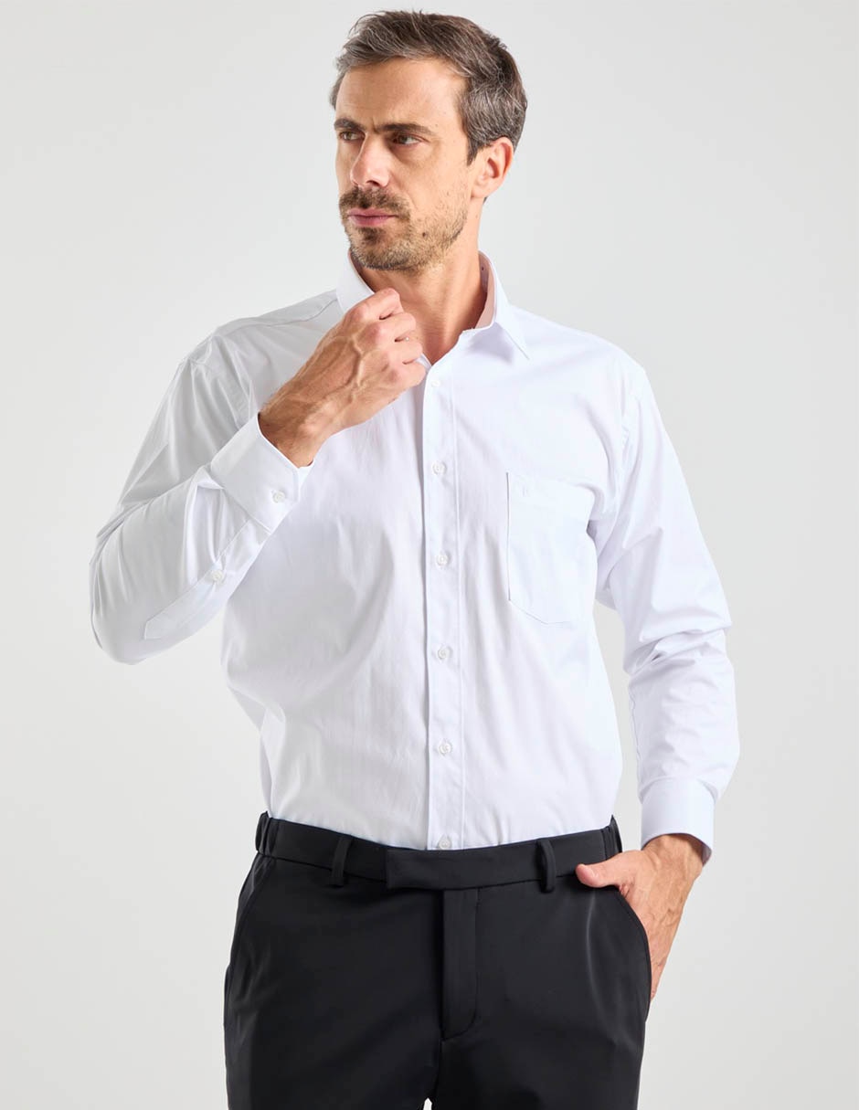 Camisa formal manga larga para hombre 3