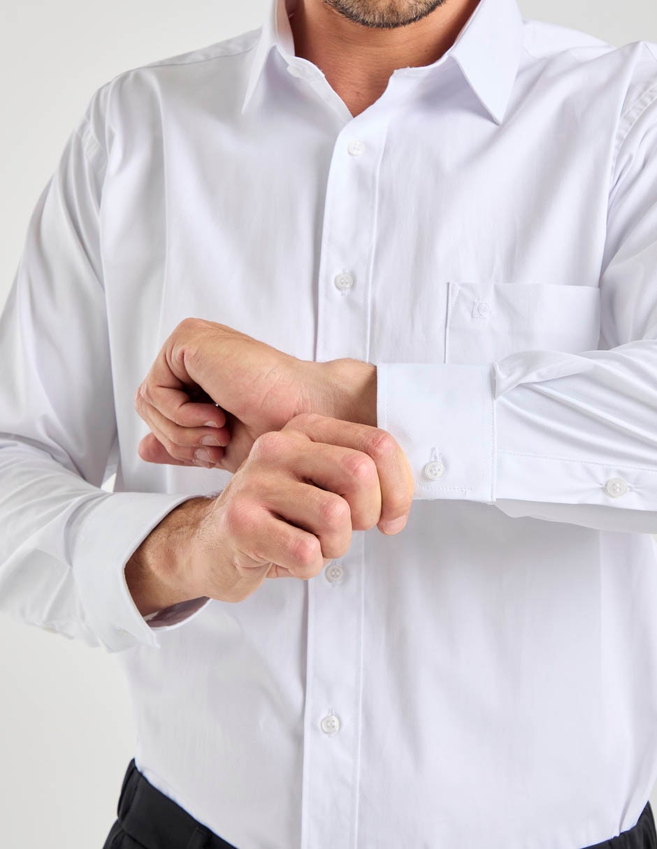 Camisa formal manga larga para hombre 2