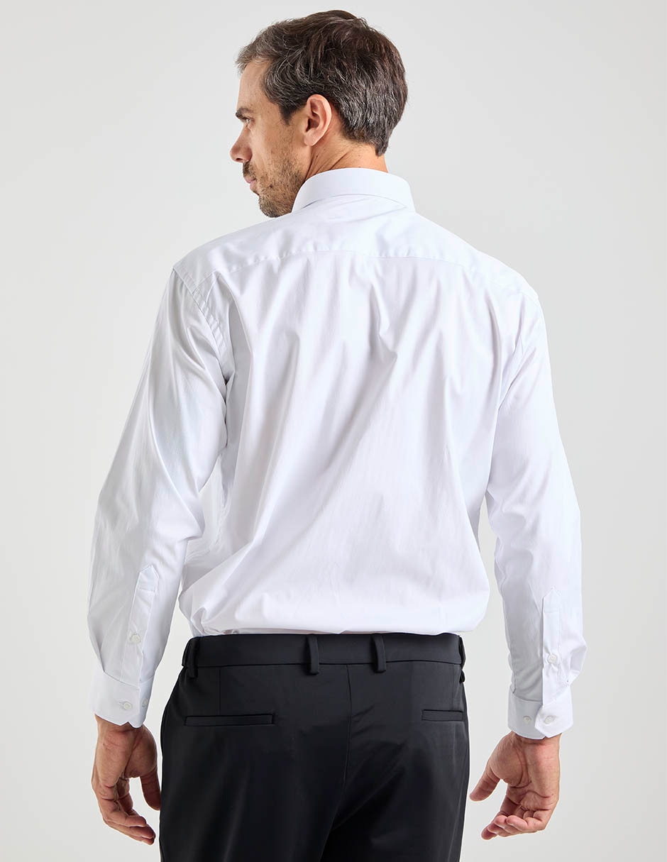 Camisa formal manga larga para hombre 6