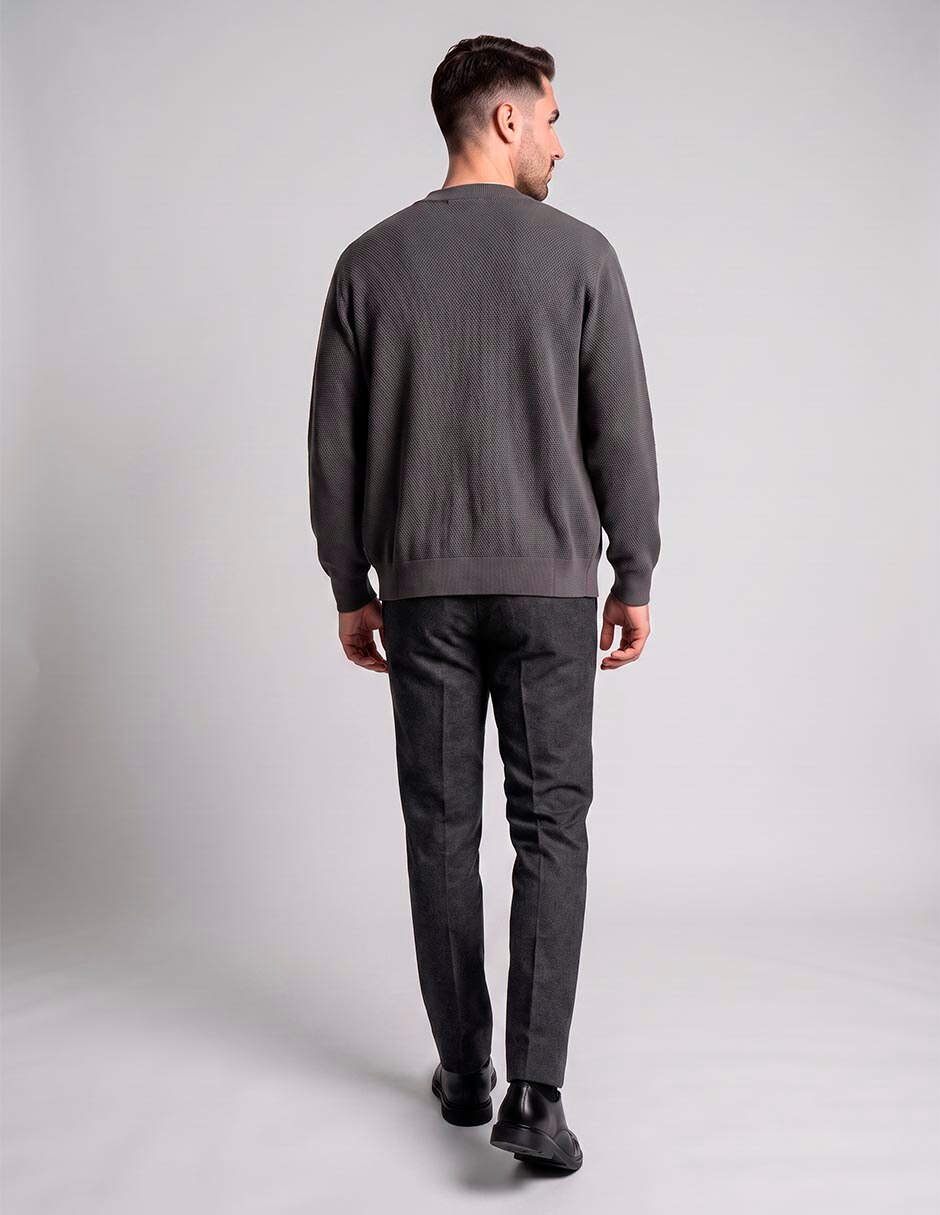 Suéter cuello redondo para hombre 2