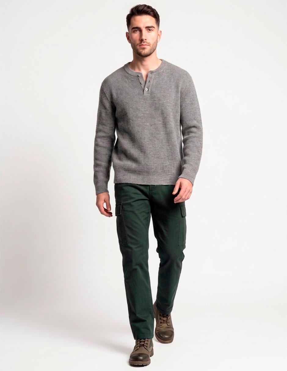 Suéter cuello redondo para hombre 1