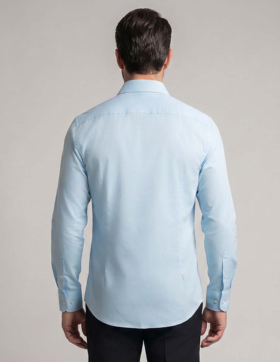 Camisa formal Pierre Cardin manga larga para hombre