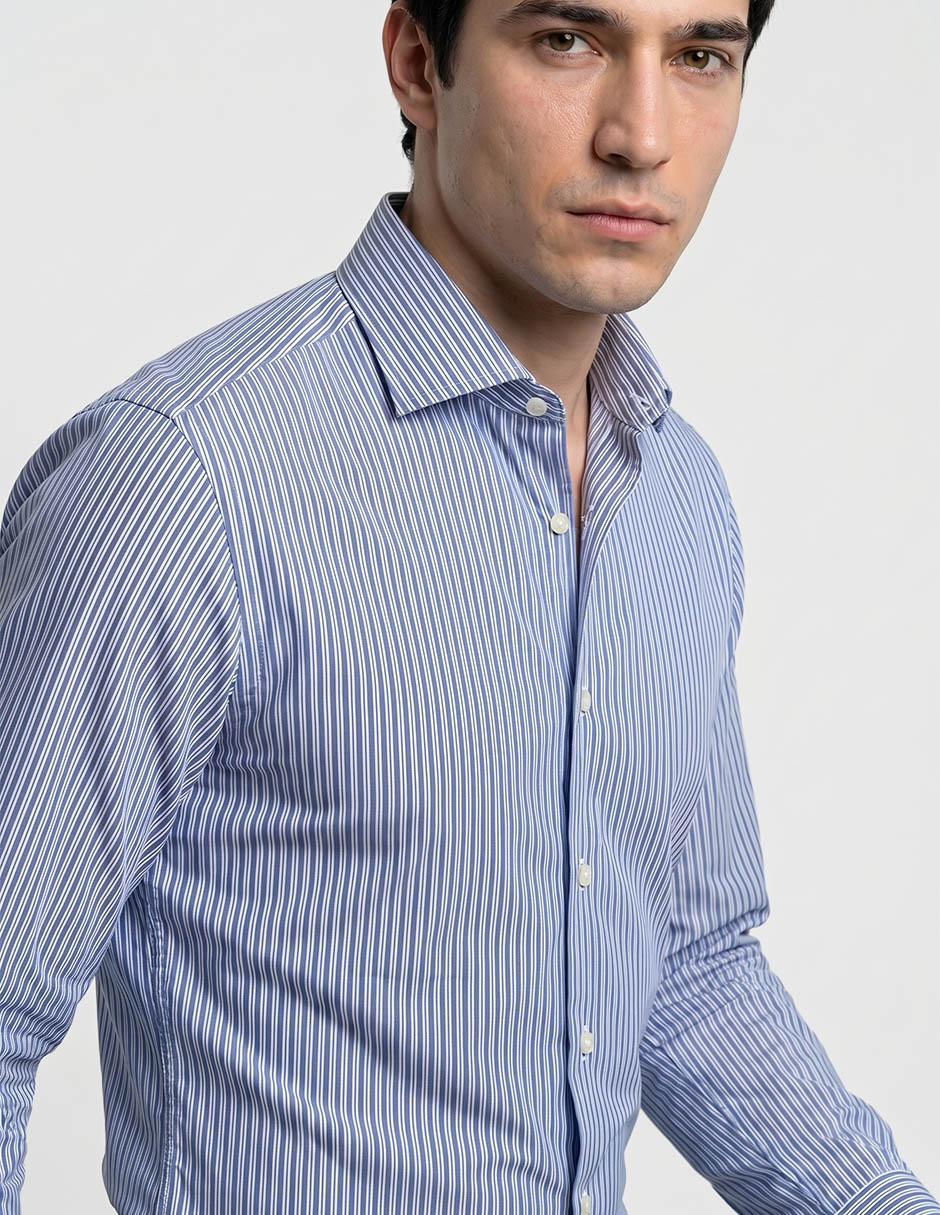 Camisa de vestir manga larga para hombre 4