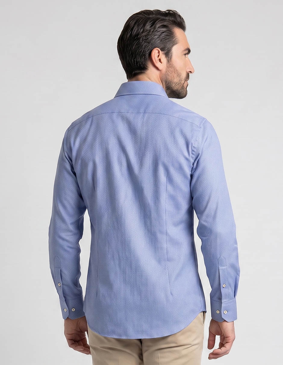 Camisa formal manga larga para hombre 2
