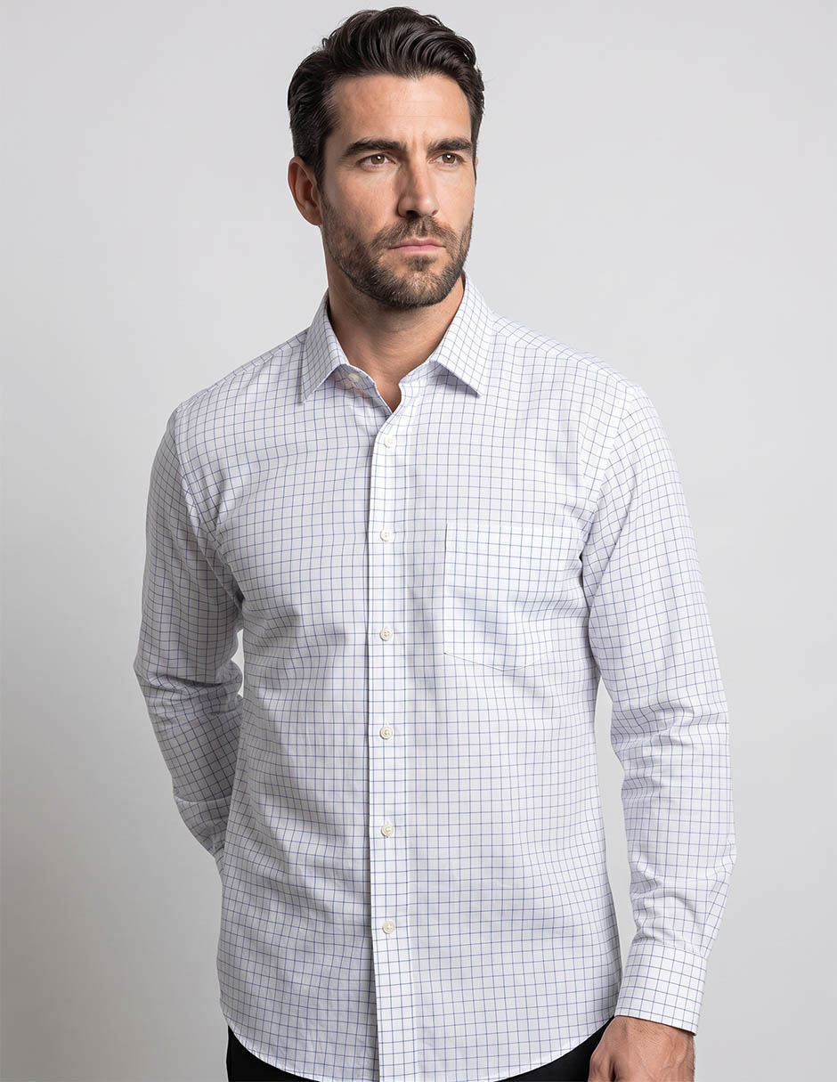 Camisa business casual manga larga para hombre Camisa business casual manga larga para hombre