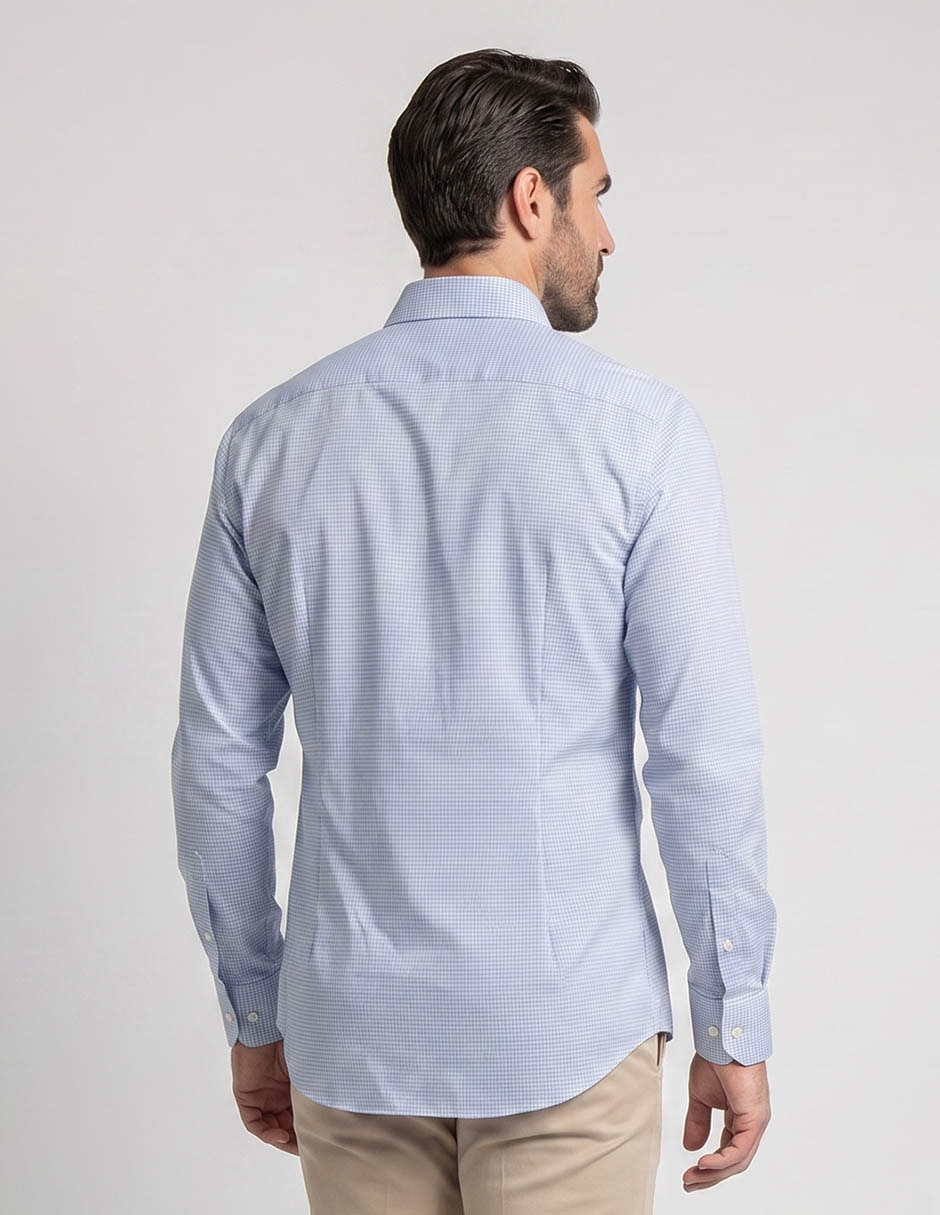 Camisa de vestir Pierre Cardin de algodón manga larga para hombre