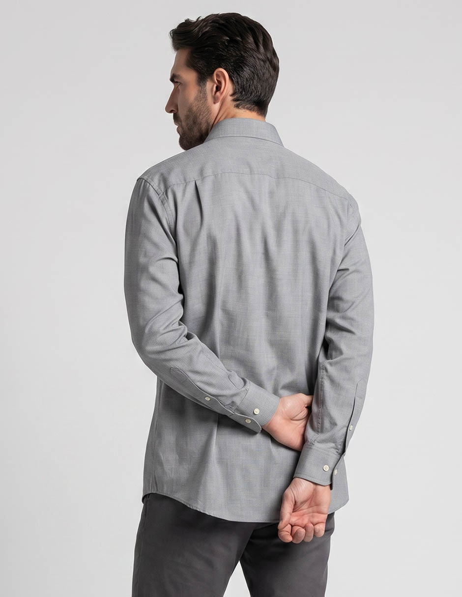 Camisa formal manga larga para hombre 3