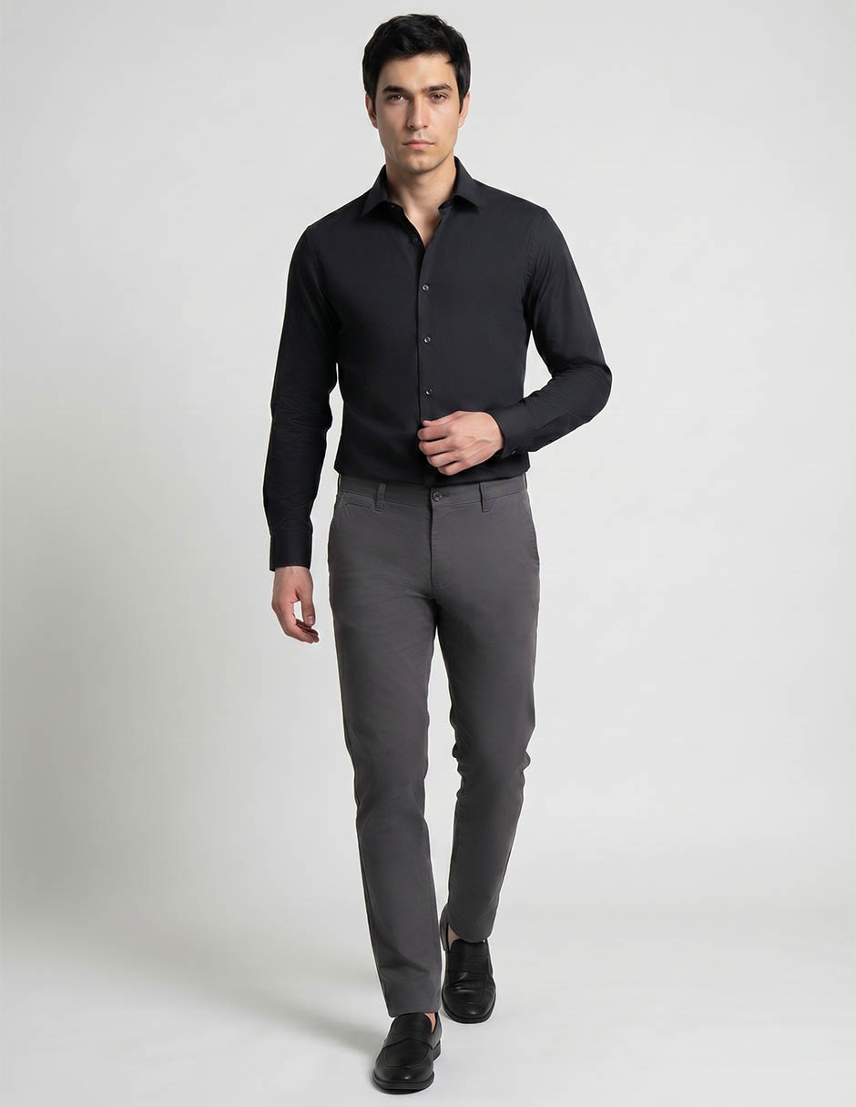 Camisa de vestir pierre cardin manga larga para hombre