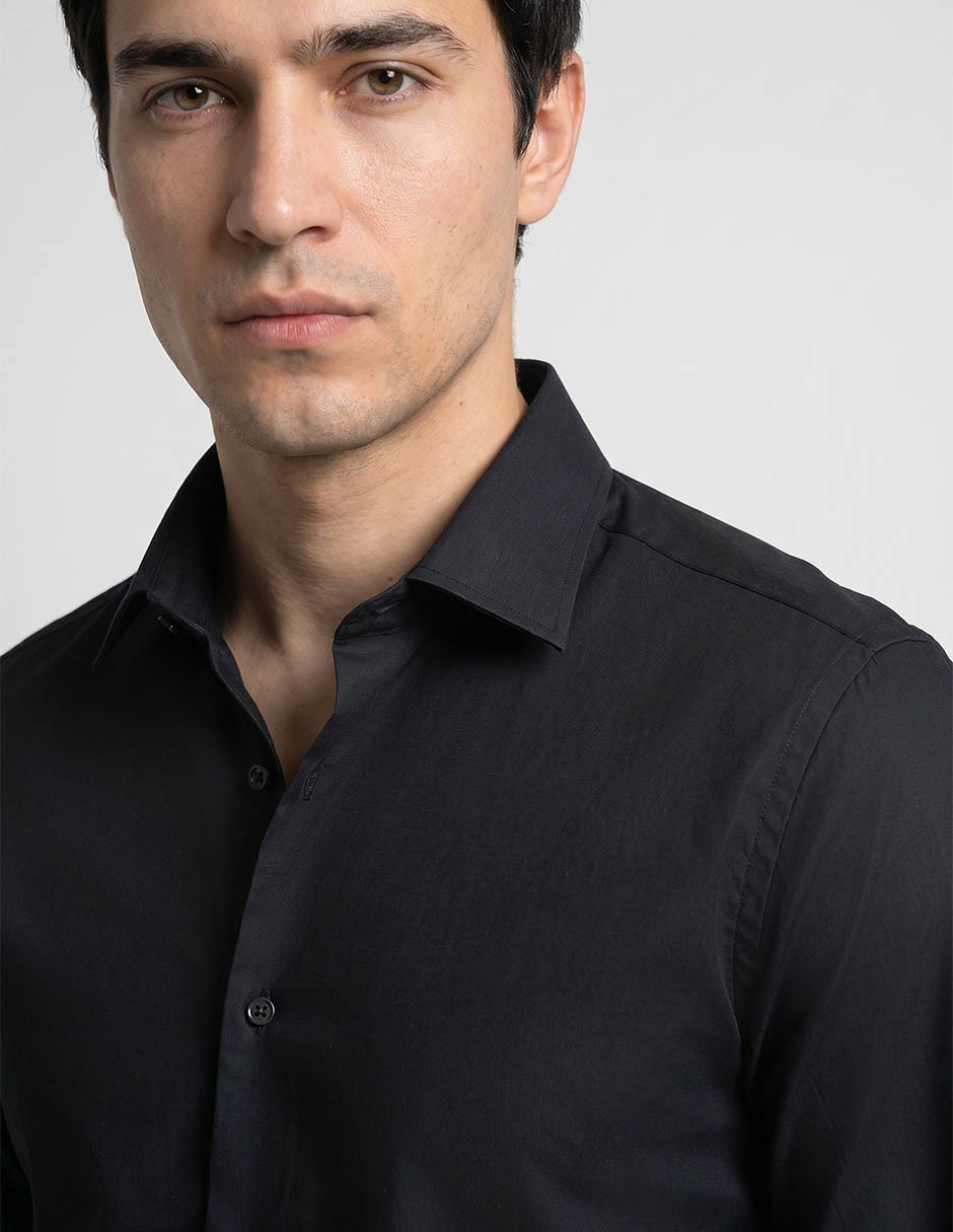 Camisa de vestir pierre cardin manga larga para hombre