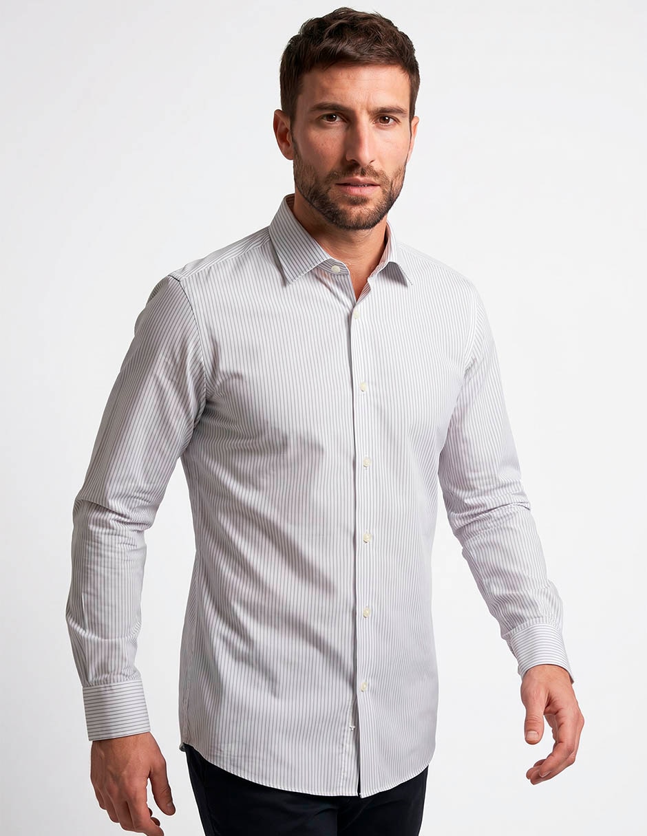 Camisa de vestir manga larga para hombre Camisa de vestir manga larga para hombre