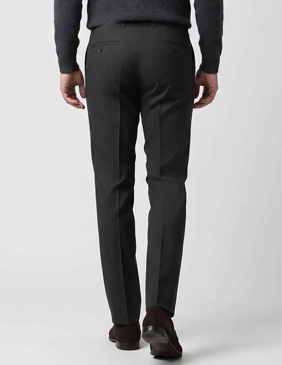 Pantalón business casual de vestir slim de algodón para hombre 3
