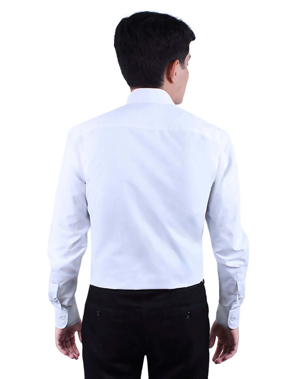 Camisa de vestir parllieni manga larga para hombre