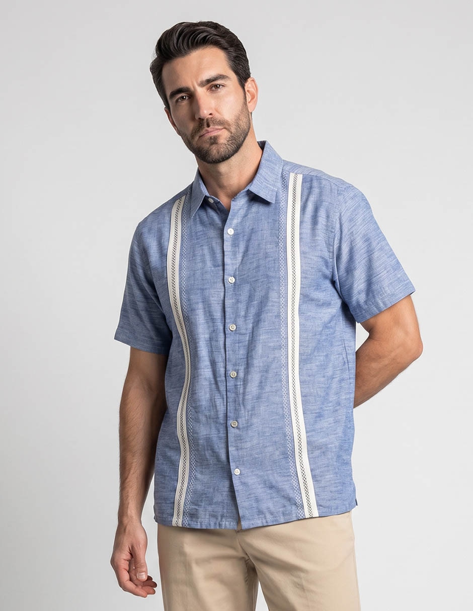 Camisa casual manga corta para hombre